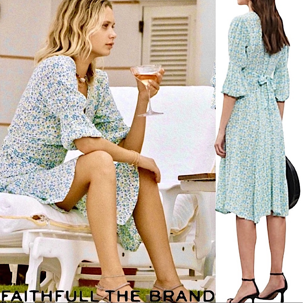 SALE💥NWT Anthro Faithful The Brand Midi Dress - Picture 2 of 15